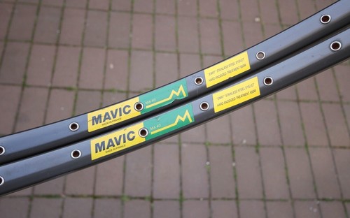 Mavic MA 40 Rims / Clincher 28" 700C / 36H / Charcoal / Yellow Green L