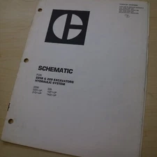 CAT 225B 229 CRAWLER EXCAVATOR HYDRAULIC System Schematic shop diagram manual