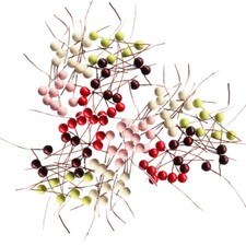 140pcs Artificial Holly Berries Christmas Berry Fruit Berry Picks for Holiday