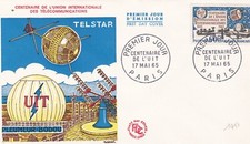 FRANCE 1965 FDC CENTENAIRE DE L'UIT  YT 1451