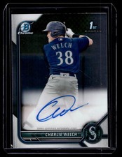 Charlie Welch 2022 Bowman Chrome 1st Autograph Auto Card #CPA-CW