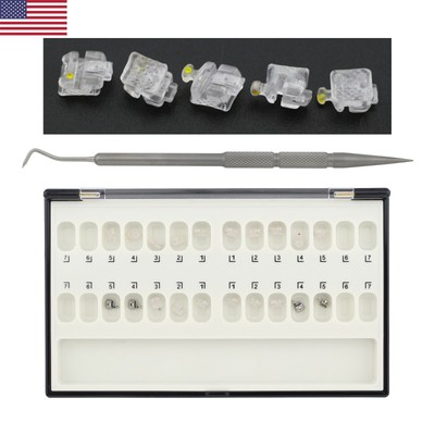 Ormco DAMON Clear Type Dental Orthodontic Self Ligating Ceramic Bracket Roth 022