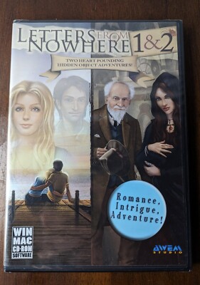 LETTERS FROM NOWHERE 1 &2 HIDDEN OBJECT PC GAME VIDEO GAME CD-ROM MAC NEW SEALED