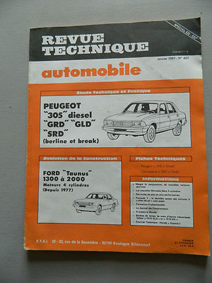 Revue Technique Automobile (RTA) Peugeot 604 D Turbo GRD SRD & Citroën CX - État Proche Du Neuf