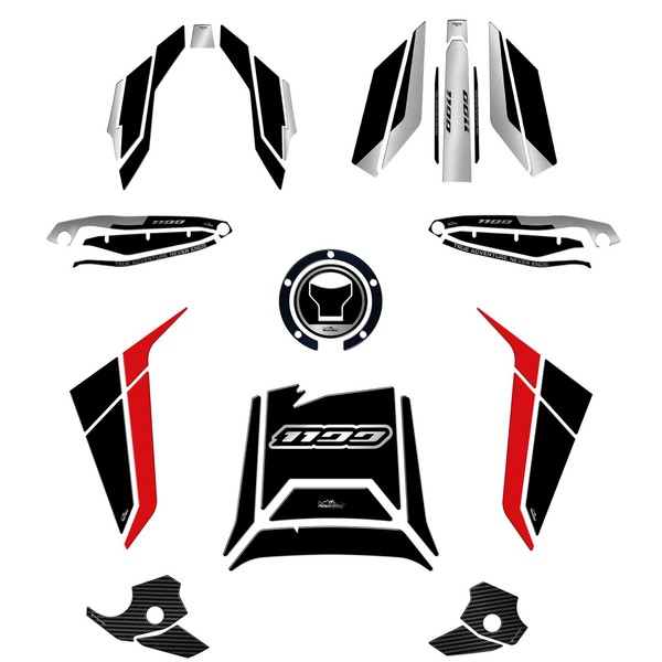 Kit Tank Full Aufkleber 3D Kompatibel Mit Honda Africa Twin 1100 2022 2023-image