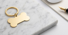 Custom Engraved Pet Lover Keychain Personalized Dog Cat Memorial Name Tag Steel