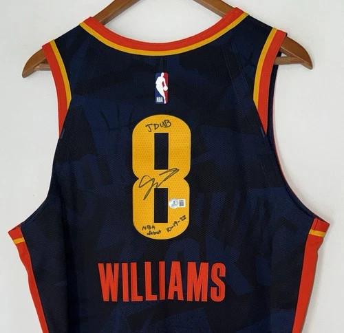 Jalen Williams "NBA Debut 10-19-22" Signed Thunder Nike ADV Authentic Jersey BAS