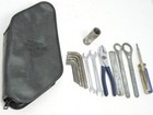 VINTAGE HARLEY DAVIDSON ONBOARD TOOL KIT HEAVY DUTY ZIPPERED POUCH MADE IN USA!