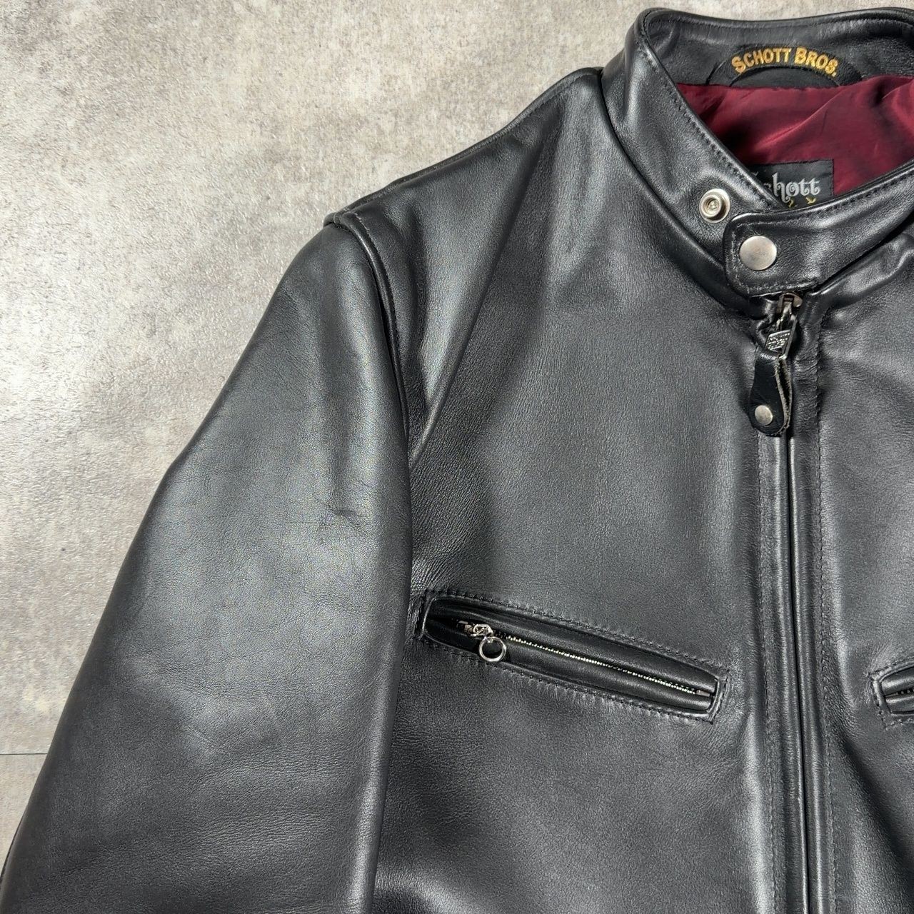 Schott 641XX Single Leather Jacket US38 Classic Loopb… - Gem