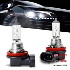 2PC Car H11 Halogen Bulb,12V 55W Quartz Lamp Ultra-bright Beam 2 PCS White H11