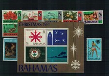 Bahamas - Briefmarkenlot - 1 Steckkarte - postfrisch/gestempelt