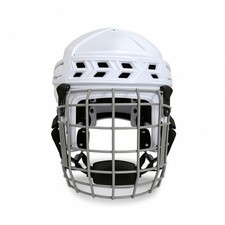 Helmet with Face Cage Safety Goalie Helmet Vented for Athletes, Goalkeepers