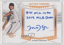 2019 Leaf Trinity Inscriptions Matt Thompson Matthew #A-MT1 Auto no9