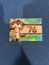 2023 Bowman - Bowman Scouts Top 100 Luis Matos #BTP-76 Aqua Refractor /125 (RC)