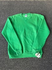 Vintage 90s Russell Athletic Kelly Green Fleece 2000 Crewneck Sweatshirt Made in