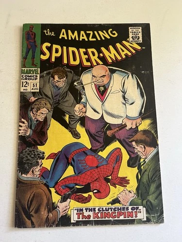 THE AMAZING SPIDER-MAN #51 Marvel Comics 1967 2nd App. KINGPIN VG- 3.5