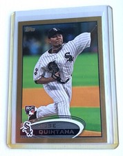 2012 Topps Update Baseball Jose Quintana Gold WHITE SOX /2012 Rookie RC SP