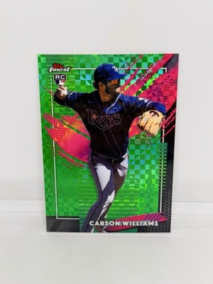CARSON WILLIAMS Rookie 2026 Topps Finest Rare Green Checkerboard /99 Rays #288