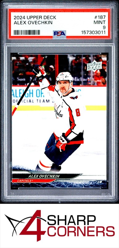 2024 UPPER DECK #187 ALEX OVECHKIN POP 5 PSA 9