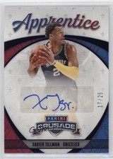 2021-22 Chronicles Apprentice Signatures Purple 17/25 Xavier Tillman Auto 0c3