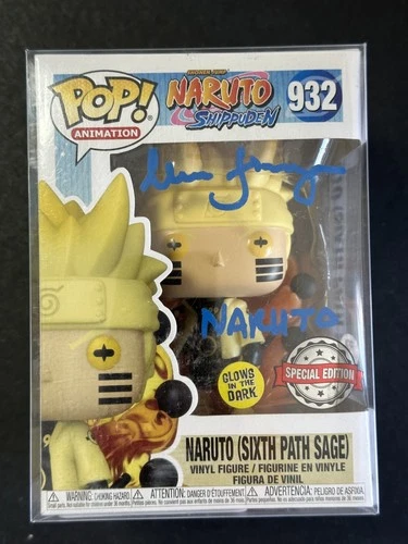 MAILE FLANAGAN Signed Naruto Funko Pop #932 AUTO PSA Sticker