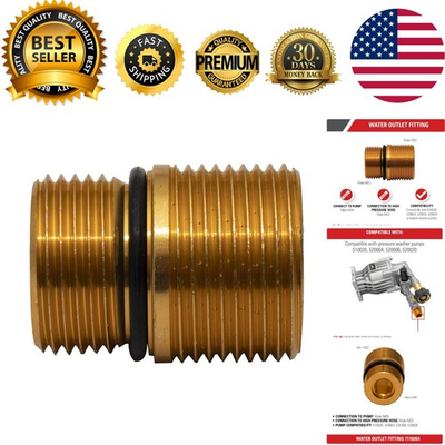 #ad #ad Aluminum Cleaning Water Outlet Fitting Perfect for OEM Pressure Washer Pumps $25.59