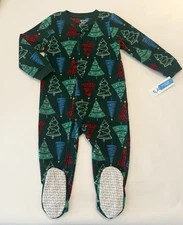 Carters Baby Boy Christmas Footed Pajamas 24 Months Fleece Zip Sleep N Play New