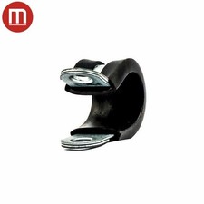 12mm P-Clips Rubber Lined Zinc Plated Steel Cable Pipe Clamps Multipack Set