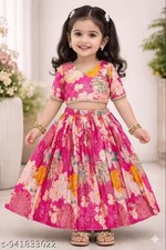 Traditional Ethnic Girls lehenga choli for girls with embroidery work