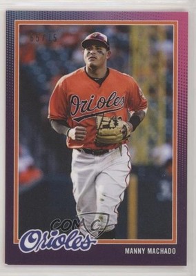2018 Topps On Demand 1978 Tribute Purple 65/75 Manny Machado #10A o7m