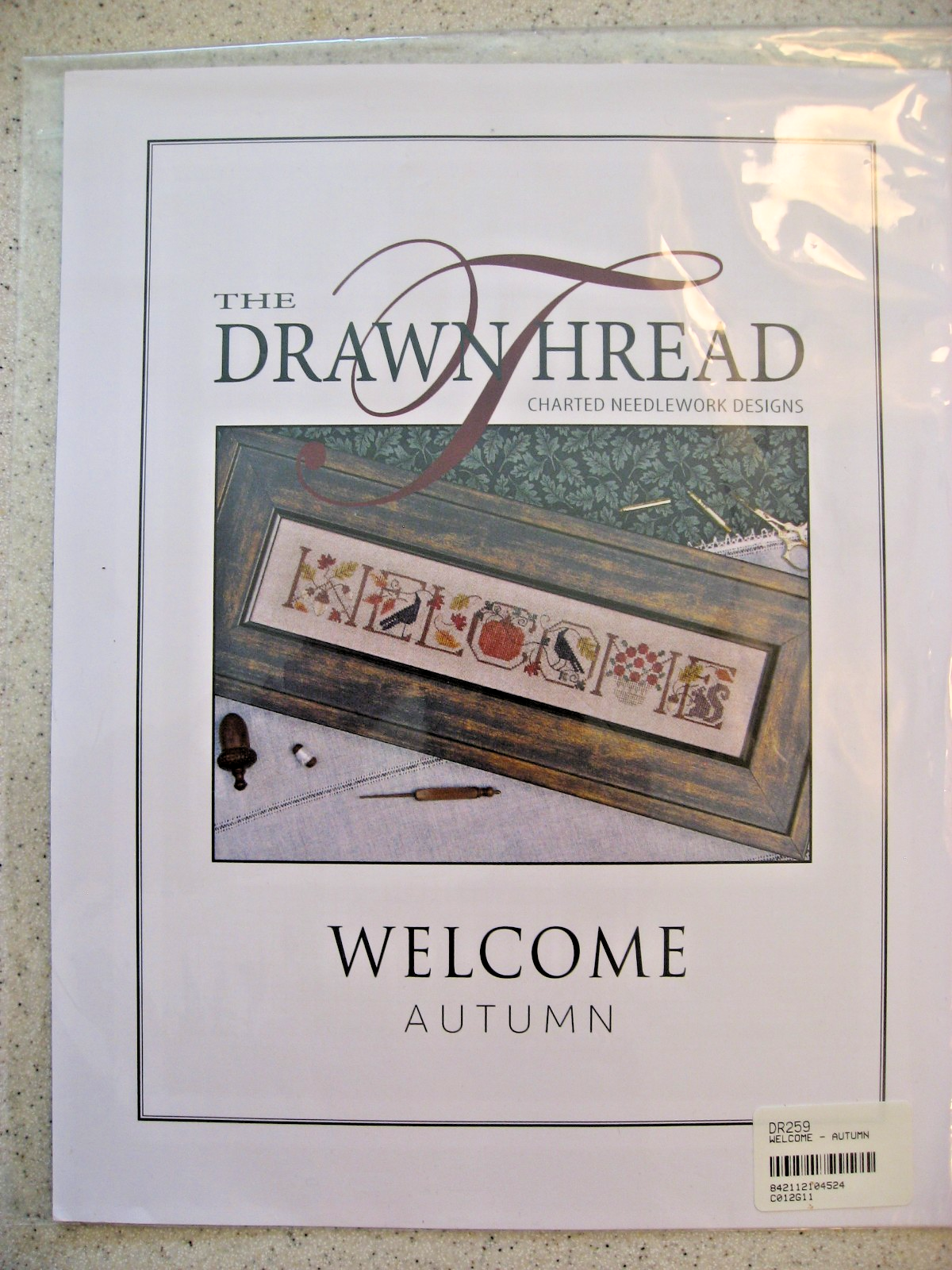Stictch Fall The Drawn Thread Counted Cross-Stitch Pattern - Welcome Autumn | eBay