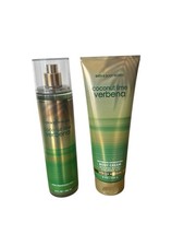 Bath  Body Works Coconut Lime Verbana Jasmine Fragrance Mist  Body Cream Set