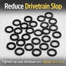 25 Count #BD5 Axle Shim Washer Slightly Thicker For Tamiya Clodbuster / Bullhead