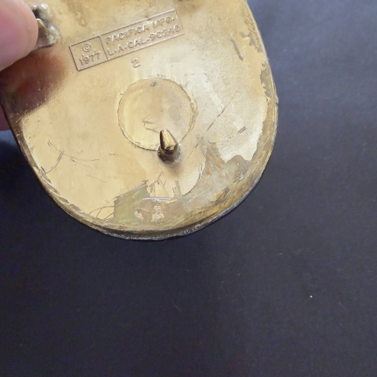 ORIGINAL AUTHENTIC 1977 PACIFICA KISS ACE FREHLEY SOLO ALBUM BELT BUCKLE NM+