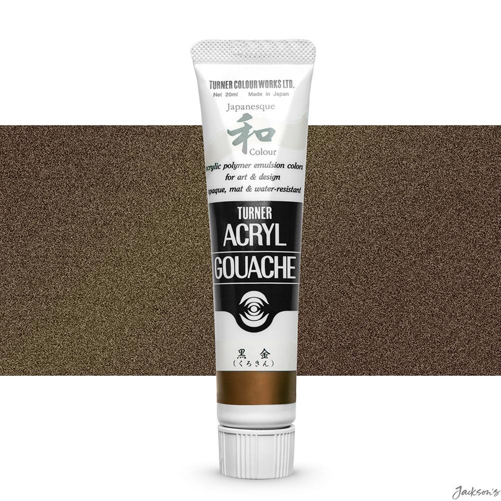 Turner Japanesque Acrylic Gouache Paint Titanium Mica 20ml For Mixed Media
