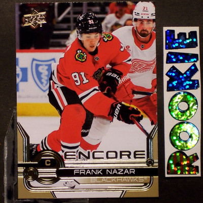 FRANK NAZAR 2024-25 Upper Deck Encore GOLD ROOKIES #E-29 Blackhawks