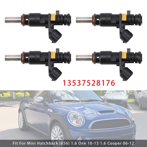 Mini R56 Enjector 4Pcs Fuel Injector For Mini Cooper R55 R56 Peugeot 207/208 1.6 06-12 ...