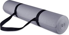 Fitvids All Purpose 1/4-Inch High Density Anti-Tear Exercise Yoga Mat with Carry