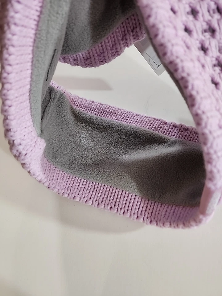 adidas Women's Crestline Knit Fleece Lined Headband Orchid Fusion Purple OS - Image 3 of 3