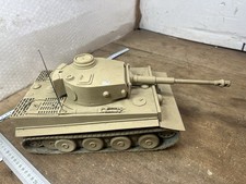 Maquette ancienne en bois Char Tiger 1 Militaire, WW2 Jouet Soldats Réf  26/1842
