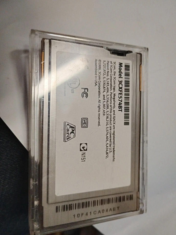 3Com Megahertz 10/100 LAN CardBus PC Card with XJACK Connector - Image 2 of 2