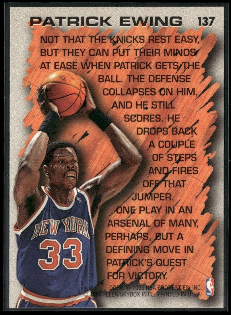 1996-97 Fleer #137 Patrick Ewing