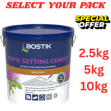 Bostik Fast Setting Cement 20 Min Waterproof Repair Mortar Drain Concrete Fixing