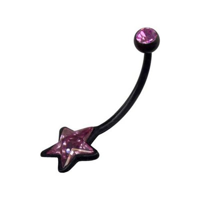 Stern Bauchnabelpiercing  PTFE Schwangerschaft Piercing  Bioflex Stab Bioplastic