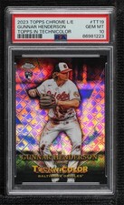2023 Chrome Logofractor Edition Topps in Technicolor Gunnar Henderson PSA 10 pu3