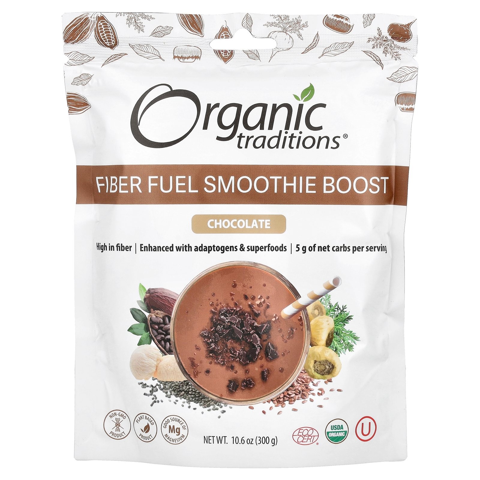 Fiber Fuel Smoothie Boost шоколад 106 унций 300 г 3290₽
