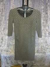 Mamalicious "Sora" Olive Green Textured Maternity Knit Dress - Size M