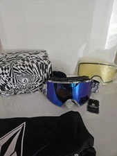 Volcom Garden Goggle JAMIE LYNN/BLUE CHROME + Bonus Lens  Yellow