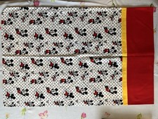 Disney Mickey Pillow Case approx. 31 3/4" x 21 1/2" Homemade