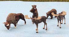 Five Preiser HO Scale Wild Animal Figures - M...